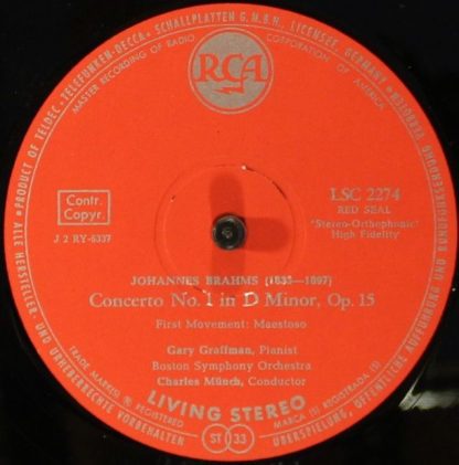 Rca Living Stero LSC 2274 - Concerto No. 1, In D Minor, Op. 15 - Image 3
