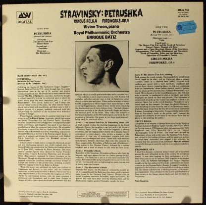 ASV Digital DCA 542 - Petrushka / Circus Polka / Fireworks. Op.4 - Image 2