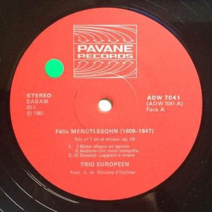 Pavane Records ADW 7041 - Trios - Image 3