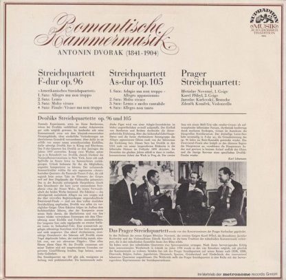 Supraphon 104 815 - Romantische Kammermusik - Streichquartett F- - Image 2