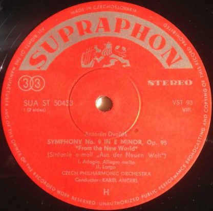 Supraphon SUA ST 50433 - From The New World - Symphony No. 9 In - Image 4