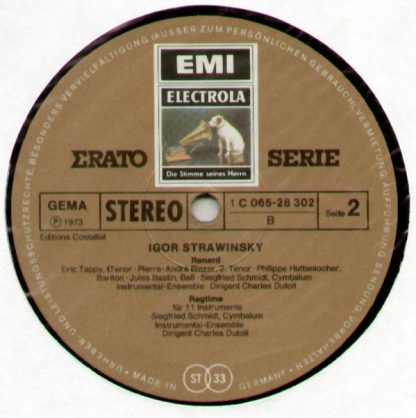 His Master's Voice 1C 065-28 302 - Les Noces / Renard / Ragtime - Image 2