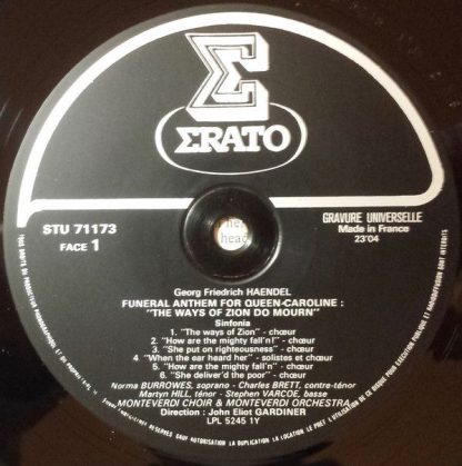 Erato STU 71173 - The Ways Of Zion Do Mourn - Les Chemins De Zio - Image 3