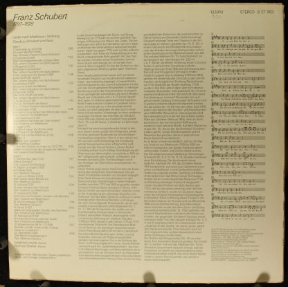 ETERNA Edition 8 27 903 - Lieder Nach Matthisson, Stolberg, Clau - Image 2
