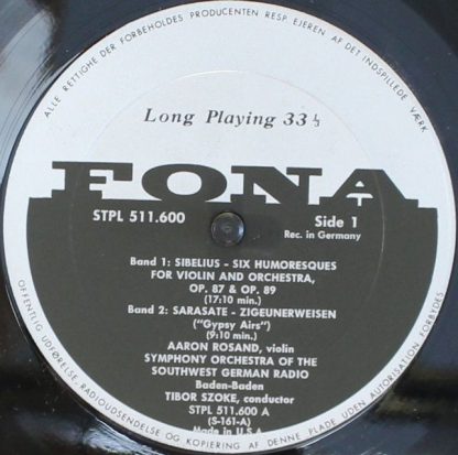 VOX (6) ST.GBY 511.600 - Zigeunerweisen And Carmen Fantasy, 6 Hu - Image 3