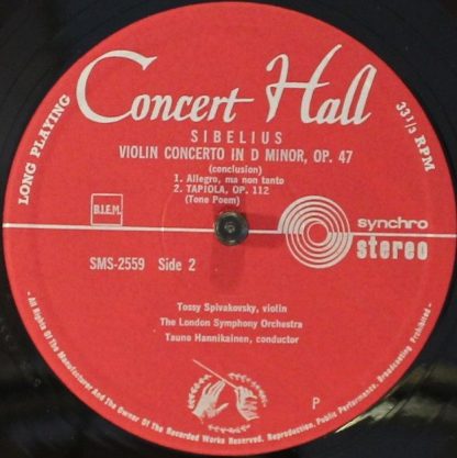 Concert Hall SMS-2559 - Violin Concerto In D Minor - Image 4