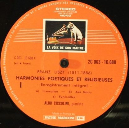 La Voix De Son Maître 2C 063-10688 - Harmonies Poetiques Et Reli - Image 3