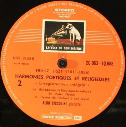 La Voix De Son Maître 2C 063-10688 - Harmonies Poetiques Et Reli - Image 4