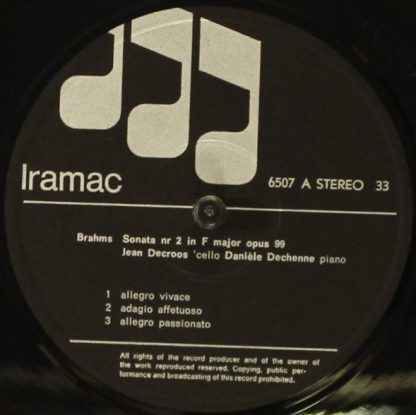 Iramac 6507 - Sonate Nr.2 F-Dur Opus 99 / Fantasiestücke Opus 73 - Image 3