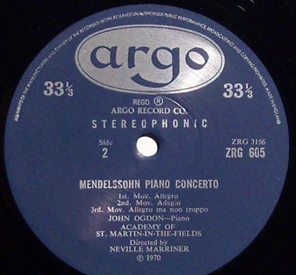 Argo ZRG 605 - Concerto In E Major For Two Pianos And Orchestra - Image 4