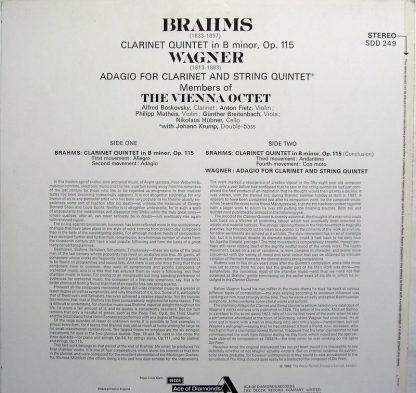 Ace Of Diamonds SDD 249 - Clarinet Quintet / Adagio For Clarinet - Image 2