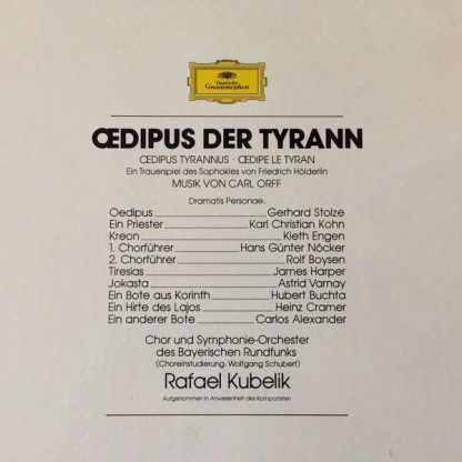 Deutsche Grammophon 2740 227 - Oedipus Der Tyrann - Image 2