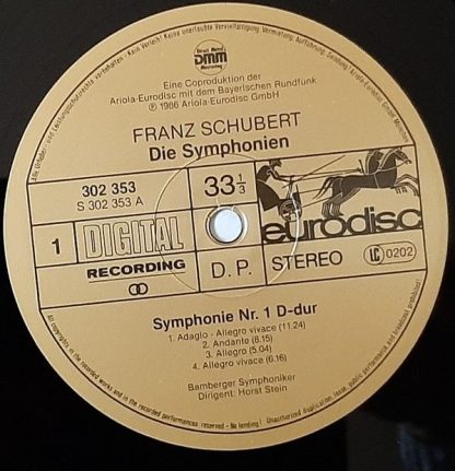 Eurodisc 302358-450 - Franz Schubert Die Symphonien - Gesamtaufn - Image 2