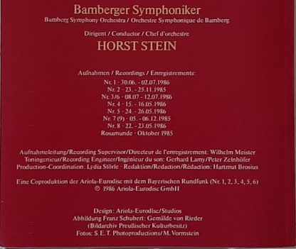 Eurodisc 302358-450 - Franz Schubert Die Symphonien - Gesamtaufn - Image 5