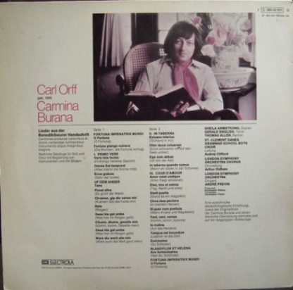 EMI SFGLP 78 438 - Carmina Burana - Image 3