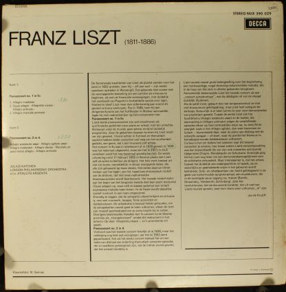 DECCA NUX 390 029 - Pianoconcerten No.1 En No.2 - Image 2