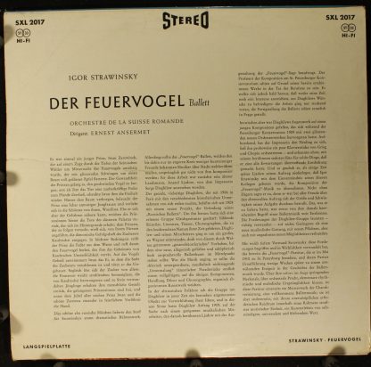 DECCA SXL 2017 - The Fire Bird - Image 2