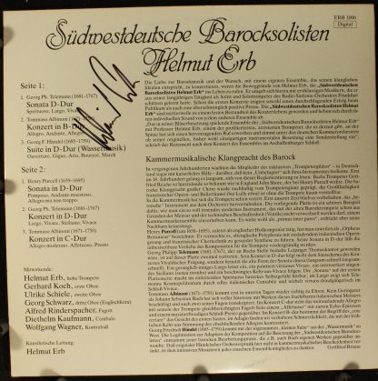 ERB Musikproduktion ERB 1006 - Purcell - Telemann - Händel - Alb - Image 2