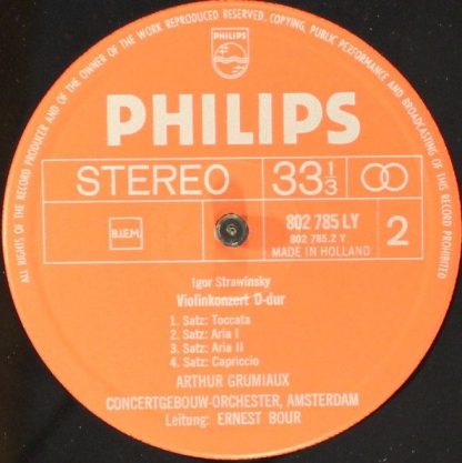 Philips 802 785 LY - Violin Concertos - Image 4