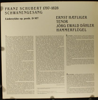 Claves D 8506 - Schwanengesang - Image 3