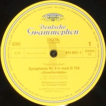 Deutsche Grammophon 410 862-1 - Symphonie No.8 "Unvollendete" / - Image 5