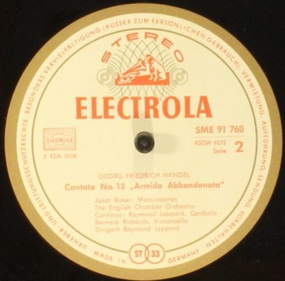 EMI Electrola SME 91 760 - Cantata No.1 / Cantata No.13 - Image 4