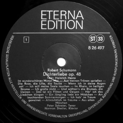 Eterna 8 26 497 - Dichterliebe Op. 48, Liederkreis Op. 24 - Image 3