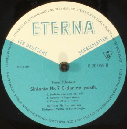 Eterna 8 20 068 - Sinfonie Nr. 7 C-Dur, Op. Posth. - Image 3