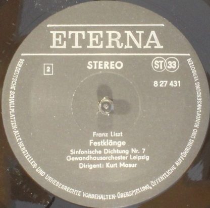 Eterna 8 27 431 - Die Ideale / Festklänge (Sinfonische Dichtunge - Image 4