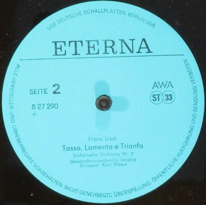 Eterna 8 27 290 - Les Préludes / Orpheus / Tasso - Image 4