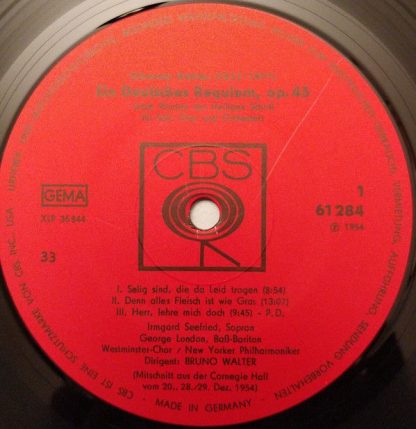 CBS 61 284 - Ein Deutsches Requiem Op. 45 - Image 3