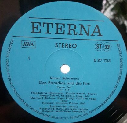 Eterna 8 27 753 - Das Paradies Und Die Peri Op. 50 - Image 3