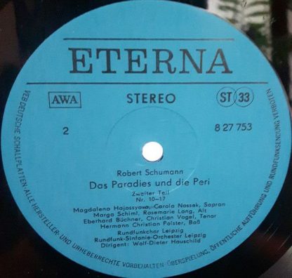 Eterna 8 27 753 - Das Paradies Und Die Peri Op. 50 - Image 4