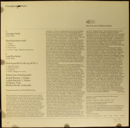 Musicaphon BM 30 SL 4106 - Streichquartette - Image 2