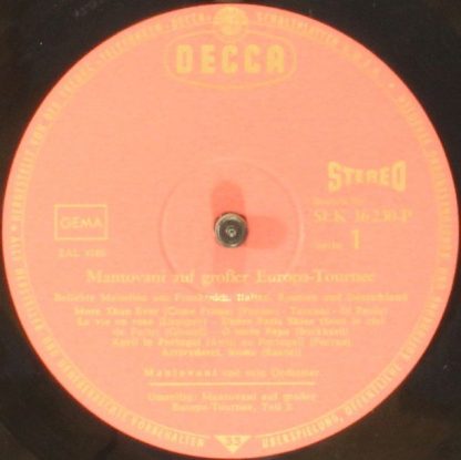 DECCA BLK 16224-P - Mantovani's Goldene Schallplatte - Image 3