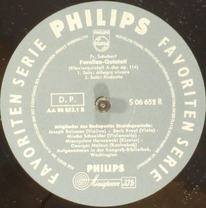 Philips S 06 652 R - Forellen-Quintett (Klavierquintett A-Dur Op - Image 3