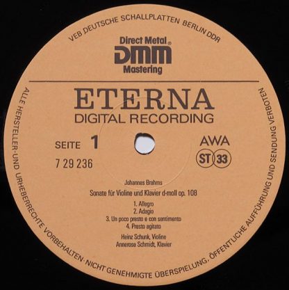 Eterna 7 29 236 - Violinsonate A-dur / Violinsonate Nr.3 D-moll - Image 3