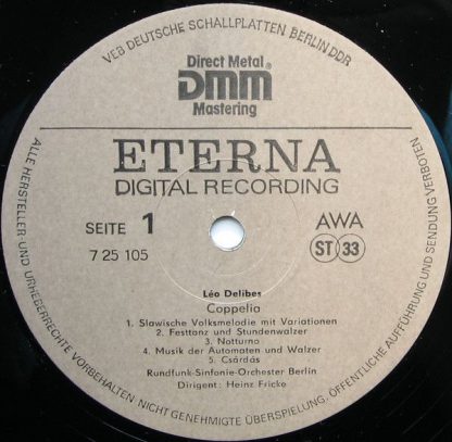 Eterna 7 25 105 - Léo Delibes Coppelia / Fryderyk Chopin Les Syl - Image 3
