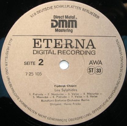 Eterna 7 25 105 - Léo Delibes Coppelia / Fryderyk Chopin Les Syl - Image 4