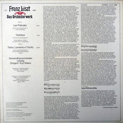Eterna 8 27 290 - Les Préludes / Orpheus / Tasso (Sinfonische Di - Image 2