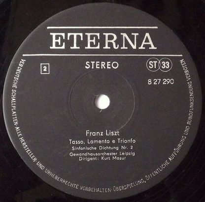 Eterna 8 27 290 - Les Préludes / Orpheus / Tasso (Sinfonische Di - Image 4