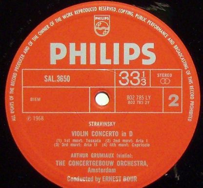 Philips 802 785 LY - Violin Concertos - Image 3