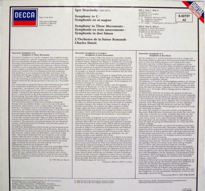 DECCA SXDL 7543 - Symphony In C - Symphony In Three Movements - Image 3