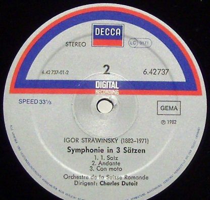 DECCA SXDL 7543 - Symphony In C - Symphony In Three Movements - Image 5