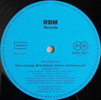 RBM Records RBM 3023 - Trio Nr.1 G-dur Op.73, 'Zigeunertrio' / T - Image 3