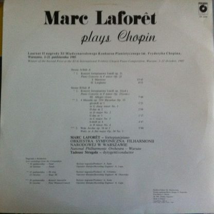 Polskie Nagrania Muza SX 2299 - Marc Laforet Plays Chopin - Image 2