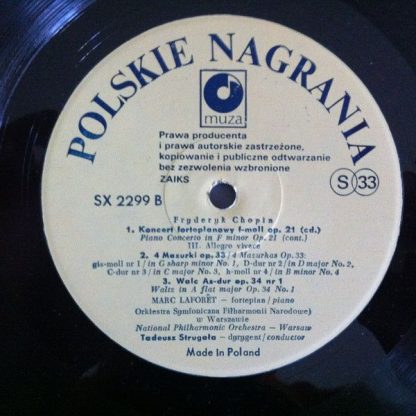 Polskie Nagrania Muza SX 2299 - Marc Laforet Plays Chopin - Image 3