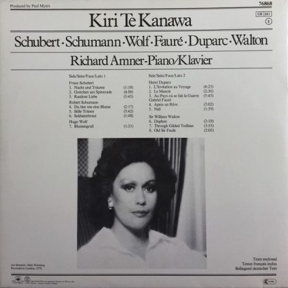 CBS Masterworks 76868 - Kiri Te Kanawa - Image 2