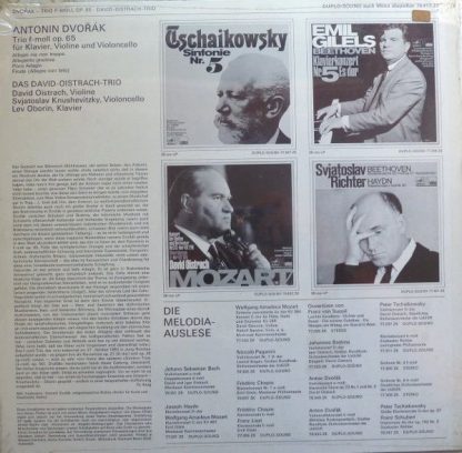 Eurodisc 78 417 ZK - Klaviertrio F-Moll Op. 65 - Image 2