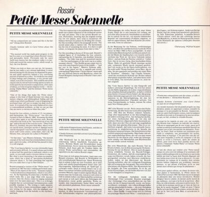 Philips 412 124-1 - Petite Messe Solennelle - Image 3